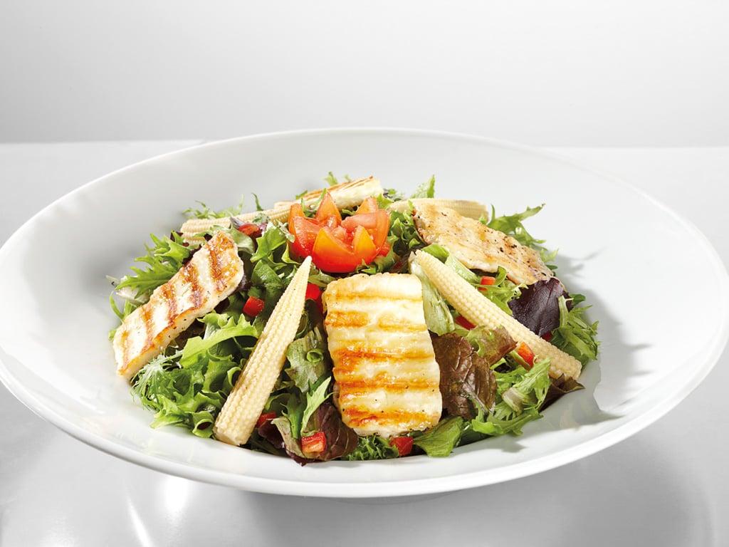 Grilled Halloumi Salad 